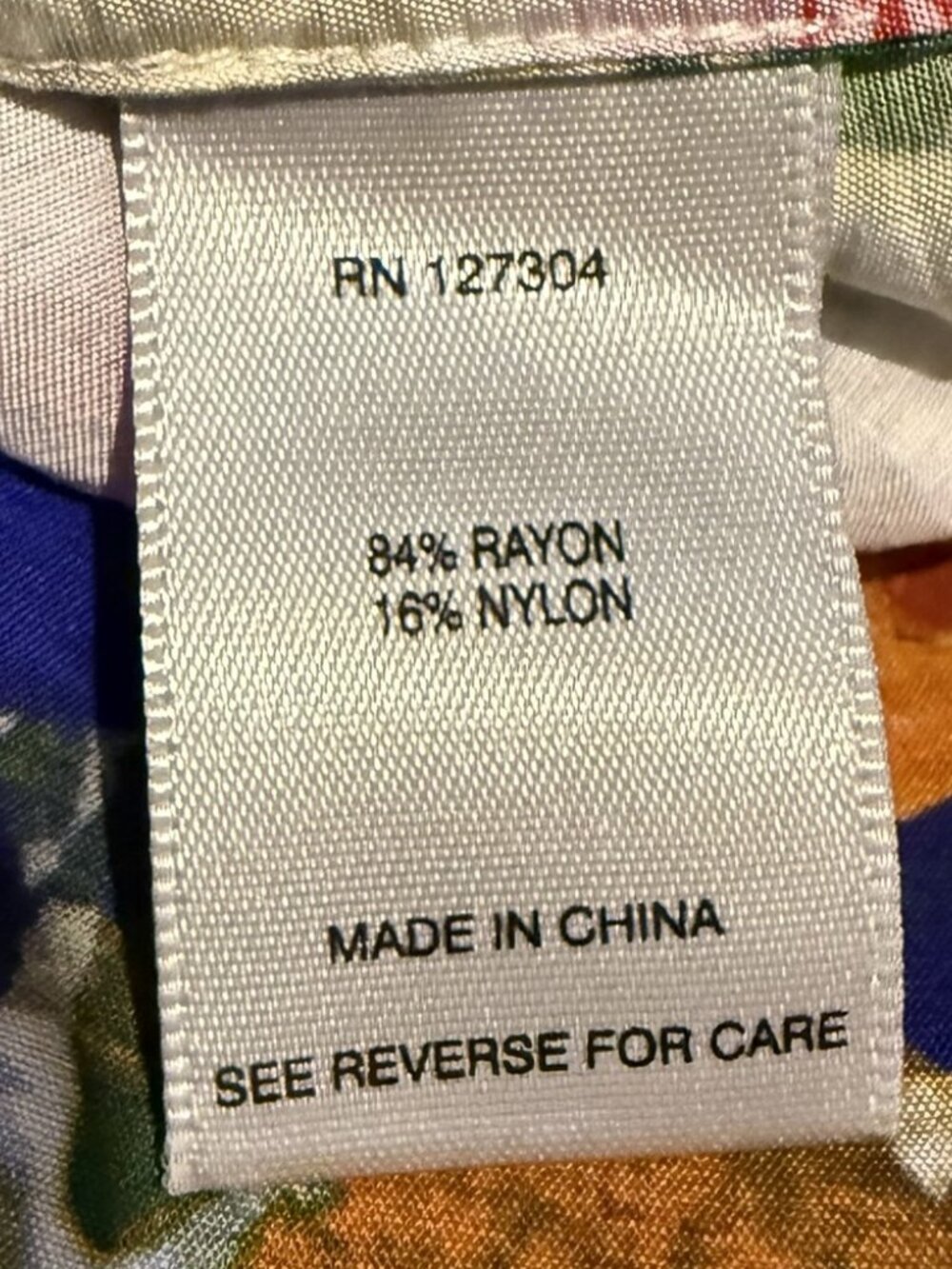 John Mark Colorful Button-Front Floral Tunic 3X - Picture 6 of 7